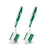 2 ~ Libman 2.4" W Hard Bristle 8" L Plastic/Rubber Handle Kitchen Dish Brush