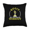 Funny My Favorite Workout Quoit Games A Ring Toss Enthusiast Throw Pillow