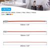PATIKIL 3.9/5.9/7.9 Inch Length Wire Keychain Cable, 30 Pack Stainless Steel Key Ring Loop, Multicolor