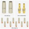 14pcs MB-15AK MIG MAG Welding Torch Gun Kit 0.03" M6 Contact Tip Nozzle Diffuser