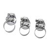 U.S. Solid 3pcs Brass Hose Barb Reducer Fitting Kits With 6 Clamps 1/2" To 3/8"