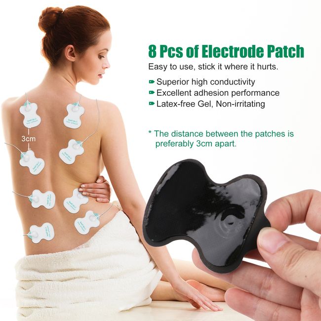 Electric Ems Leg Foot Massager Pad With Electrode Patch Pain Relax