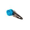 Turquoise rose hair clip accessory azure barrette