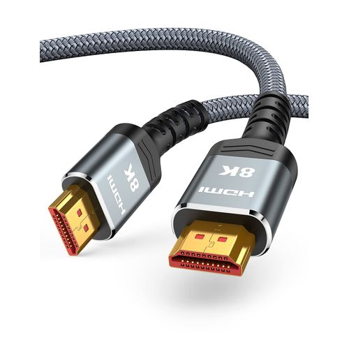 Snowkids 8K HDMI Cable 2M [PS4/5 Compatible] HDMI 2.1 Standard 8K@60Hz 4K@120Hz/144Hz Ultra Fast UHD 48Gbps eARC DynamicHDR 3D Ethernet Compatible with HDMI 2.1 and below