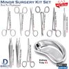 Suturing Tools for Medical & Nursing Students, Forceps Scissors Tweezers Trays