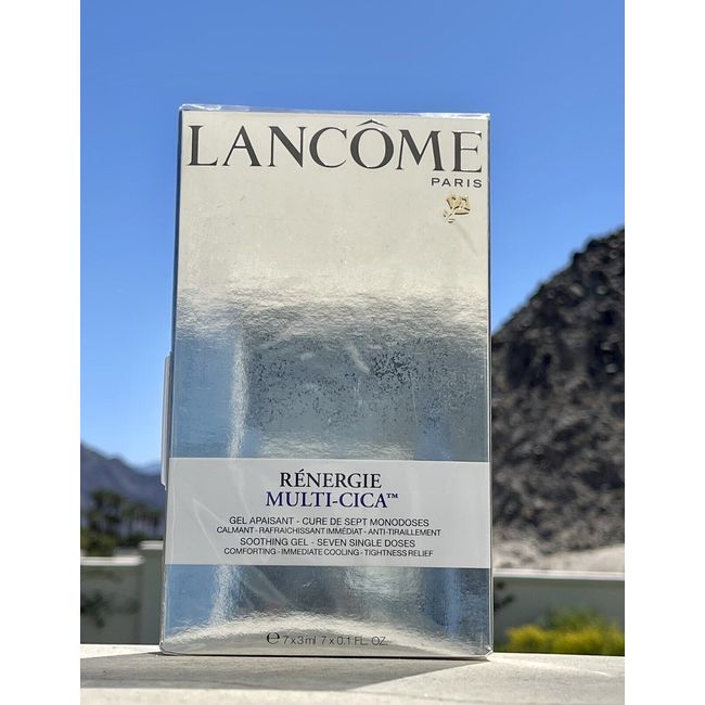 $90 Lancome Renergie Multi-Cica Soothing Gel - Seven Single Doses / New With Box
