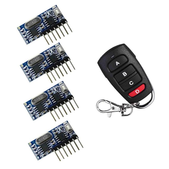 QIACHIP Wireless Remote Control Light Switch 220V Receiver Transmitter  ON/OFF Digital 1/2/3 Way