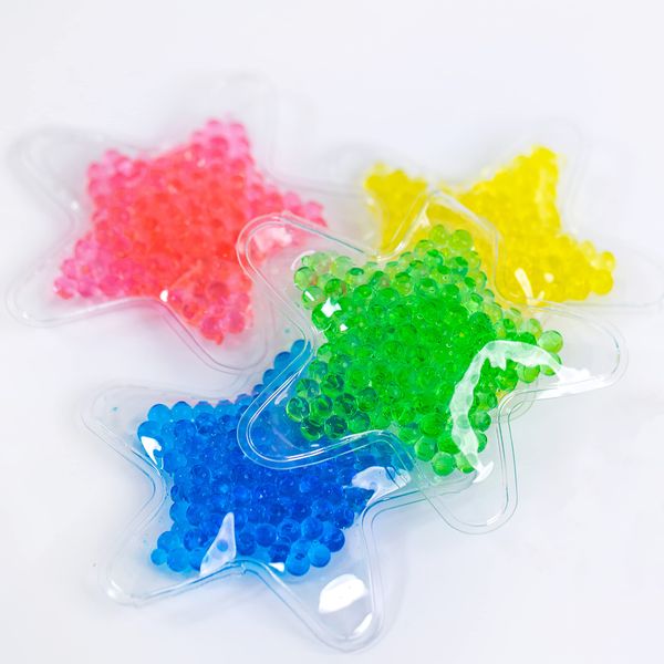 Toyseum 12 x Sensory Fidget Star Water Bead Toys, Party Bag fillers for Kids Unisex, Ideal for Space and Mermaid themed party bags, Boys and Girls Goody bag fillers, Pack of 12 Stress Relief Toy Stars