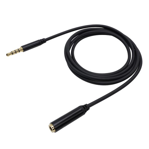 3.5mm TRRS Microphone Adapter Cord 1 Meter Length f Tablet Smartphone Android