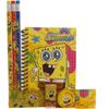 SPONGEBOB SQUAREPANTS Stationary 2X Set - Pencil Eraser Ruler small notes pad