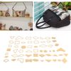 Annadue 54Pcs Clear Acrylic Pattern Stencil Template Set Leather Craft Quilting Sewing Tool DIY
