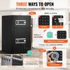 Double Door 4.5 cu.ft Safe Box with Key Lock Password Fireproof Bag Black