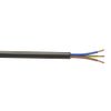 3 Core Round black Flex Flexible Cable 0.75 MM - 3 metre Cut Length