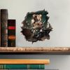 Barber Mouse in Hole Decal - 3D Wall Sticker