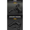 WoSporT Desert Eagle Keychain 1/4 Scale Model Gun, Silver