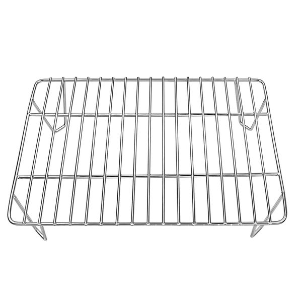 GRISUN Warming Rack for Green Mountain Grill Davy Crockett Pellet Grill, Upper Rack Replacement for GMG-6016, Grill Rack Addition for Doubled Cooking Space (14" x 10" x 3.5")