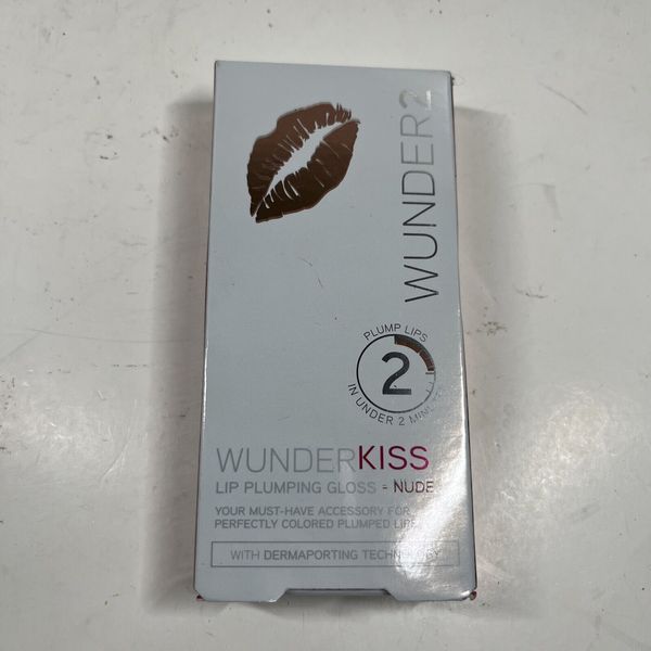 WUNDER2 WunderKiss Lip Plumping Gloss w/ Dermaporting Technology ~ Wunder 2 nude