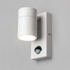 LITECRAFT Kenn Wall Light Outdoor Up or Down IP44 Rated Fitting with PIR Motion Sensor - White