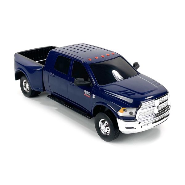 Big Country Toys Realistic Ram 3500 Mega Cab Dually Truck Toy & Trailer Hitch, 1:20 Scale Farm Toys for 3 Year Old Boys