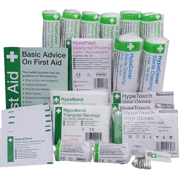 Safety First Aid HSE 1-10 Persons First Aid Kit Refill Pack