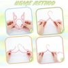 8 Pack Plastic Folding Travel Hangers Durable Slim Stylish Adjustable Clips
