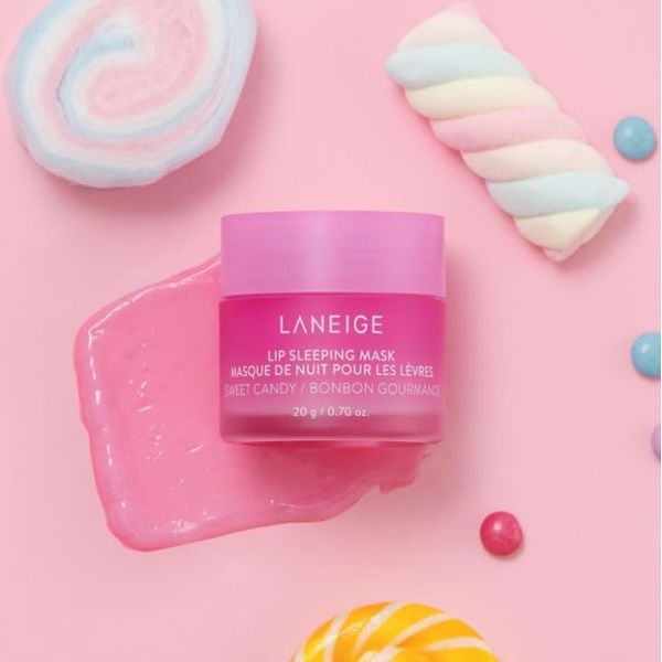 LANEIGE Original Lip Sleeping Mask, Nachtpflege für die Lippen, 20 g, by Bella, Sweet Candy