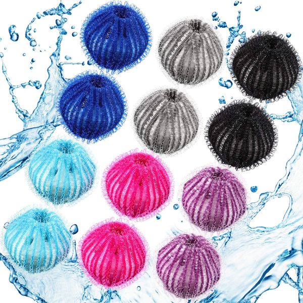 12 Pcs Pet Hair Remover Dryer Balls Reusable for Laundry Washing Machine Lint