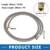 A ABSOPRO Tire Air Inflator Hose Adapter Quick Connect Release 200cm