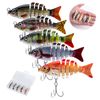 Matymats 5pc Pike Fishing Lures - Multi Jointed, Slow Sinking, 2