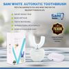 Sani White, Sani White Toothbrush, Saniwhite, Sani White Dental Pack, Sani White Dental Brush, Ultrasonic U-Shaped Toothbrushes for Teeth Whitening 360 Mouth Cleansing, Hands Free Gums Protection