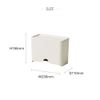 ideaco Mask Dispenser 60 Basic Mask Storage Antibacterial Case Sand White