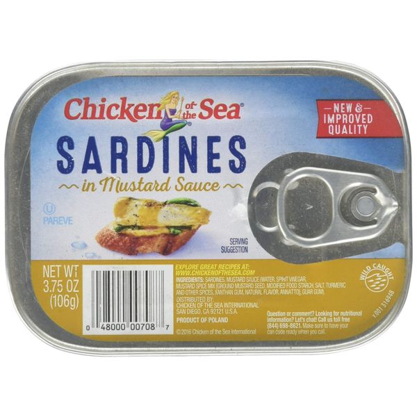 Chicken Of The Sea: In Mustard Sauce Sardines, 3.75 Oz