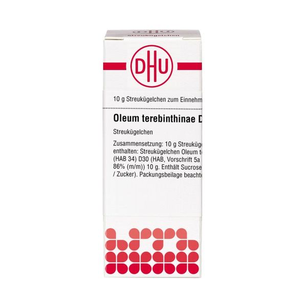 Oleum terebinthinae D30 DHU Globuli, 10 g Globuli