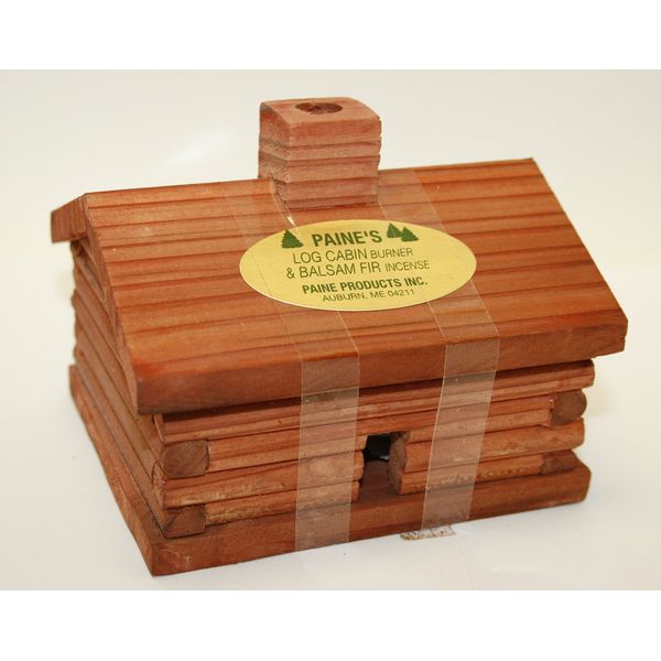 Paine's Red Cedar Log Cabin Incense Burner