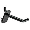Azar Plastic 800002-B 2-Inch Lexan Pegboard hook, Black , 50-Pack, 2 Inch
