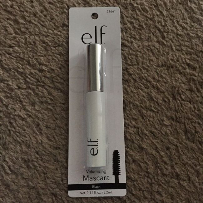 elf (E.L.F.) Volumizing Mascara, Vitamin B Enriched 21661, BLACK, 0.11 fl oz,