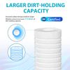 0.5 Micron 10"x2.5" Grooved Sediment Water Filter Replacement Cartridges 4 Pack