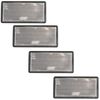 White Large/Clear Reflector 4 Pack Trailer Fence Gate Post Self-Adhesive TR213