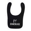 Flox Creative Black Bib I Heart Chocolate
