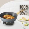 12PCS Nonstick Hammered Granite Kitchen Cookware Cooking Pots Pans Set Grey