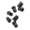 Fafeicy Light Socket, 50Pcs Plastic Black Lamp Socket Diode Holder Socket LED Holders Panel Display Clip Bezel 3mm 5mm 8mm 10mm