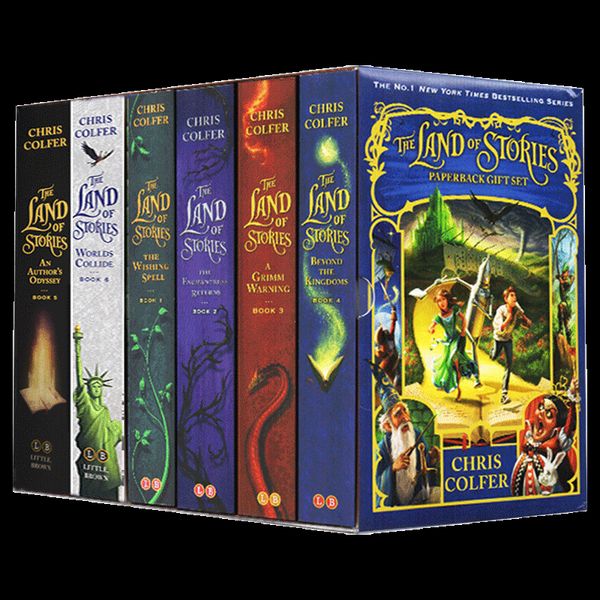 异世界童话之旅6册盒装 英文原版 童话小说 The Land of Stories 6-book 儿童英语读物课外阅读书 英文版原版书籍 克里斯柯尔弗