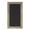 DesignOvation Beatrice Framed Magnetic Chalkboard, 13x23, Rustic Brown