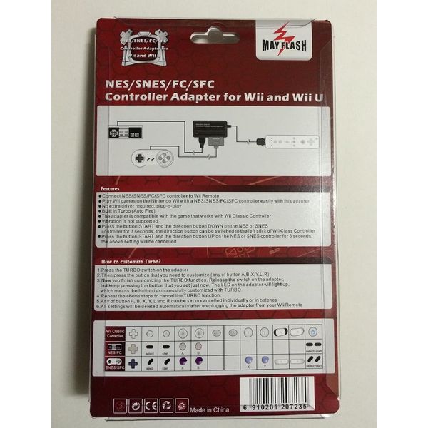NES/SNES/FC/SFC controller adapter for Wii / WiiU