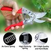 Kynup Secateurs & Pruning Scissors, Professional Garden Secateurs, Sharp SK-5 Steel Blade, Strong & Anti-rust Pruning Shears, Ergonomic Anti-slip Handle, Plant Gardening Tree Trimming Garden Tool(Red)