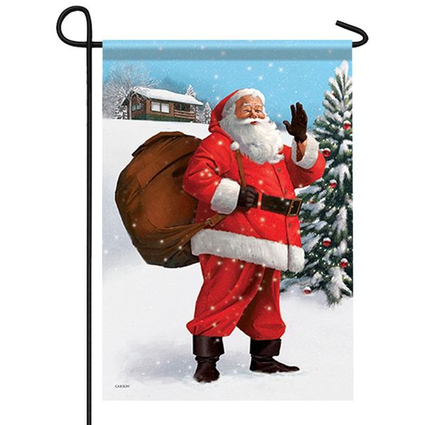 Santa Garden Flag