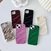 Caseative for iPhone 13 Case,Water Ripple Pattern Curly Wave Shape Soft Phone Case (Green)