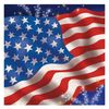 Creative Converting 18 Count Lunch Napkins, Flag Celebration