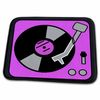Dish Drying Mat - Retro Pink n Black Record Player Fifties
