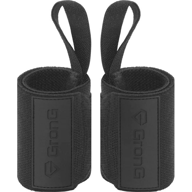 GronG Wrist Wraps, Muscle Training, Bench Press, Wrist Aid, Unisex, Washable, Left & Right Set